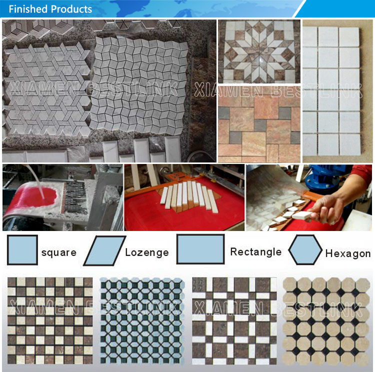 Productos terminados para la m&aacute;quina de mosaico de m&uacute;ltiples cuchillas